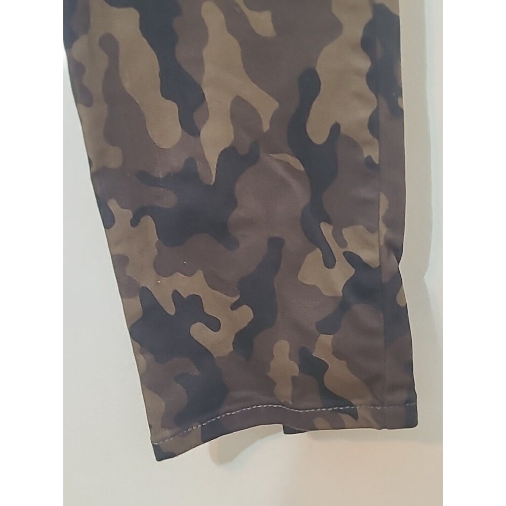 Poetic Justice Maya Skinny Womens Camouflage Green Brown Jeans Size 32R - Picture 4 of 11